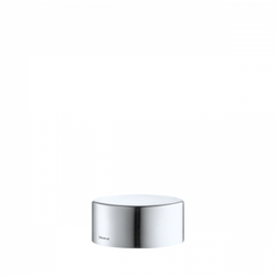 Sleek stainless steel round kitchen timer with minimalist design and clear interface.