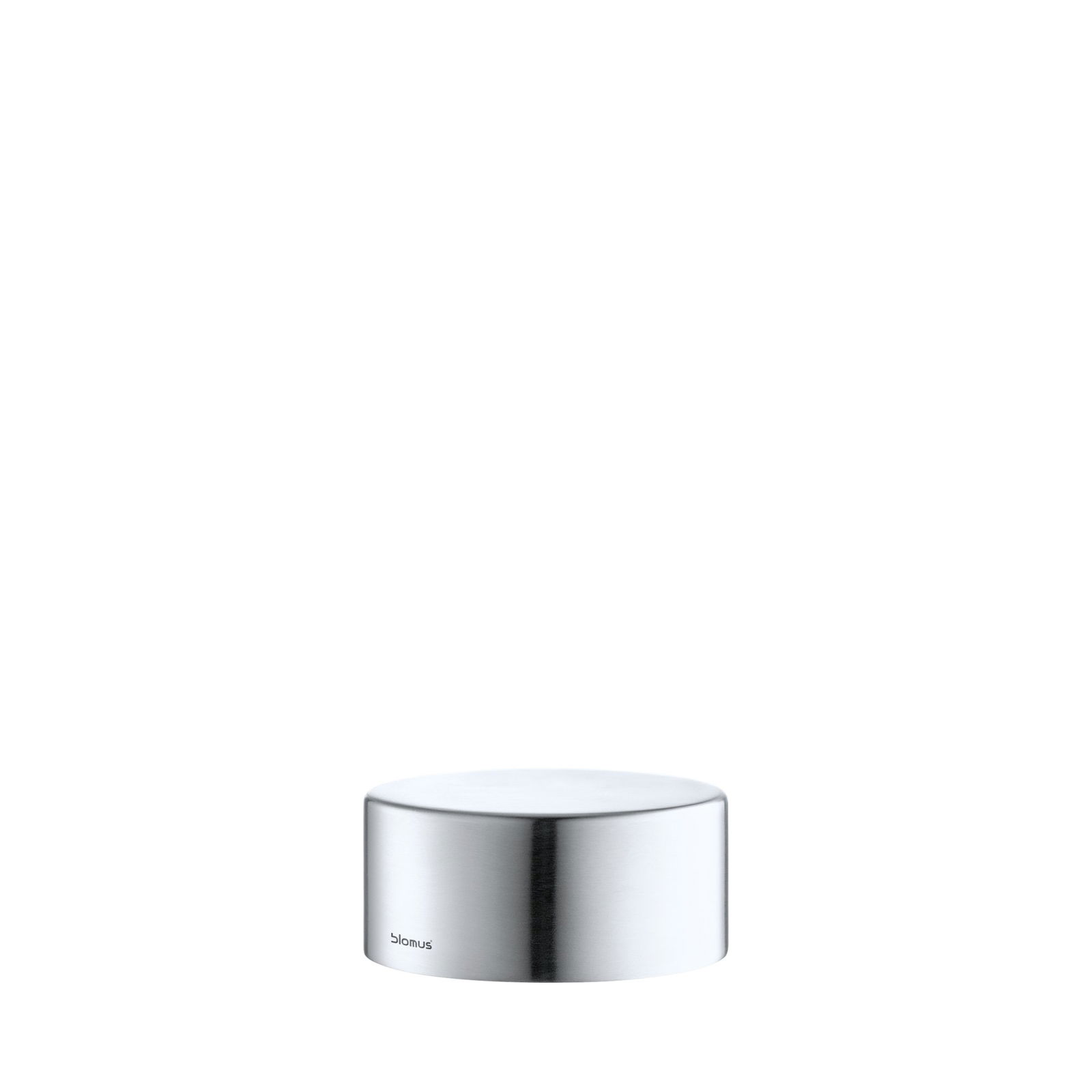 Sleek stainless steel round kitchen timer with minimalist design and clear interface.