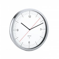 Moderner Wanduhr mit minimalistischem Design und klarer Sichtbarkeit der Zeit.