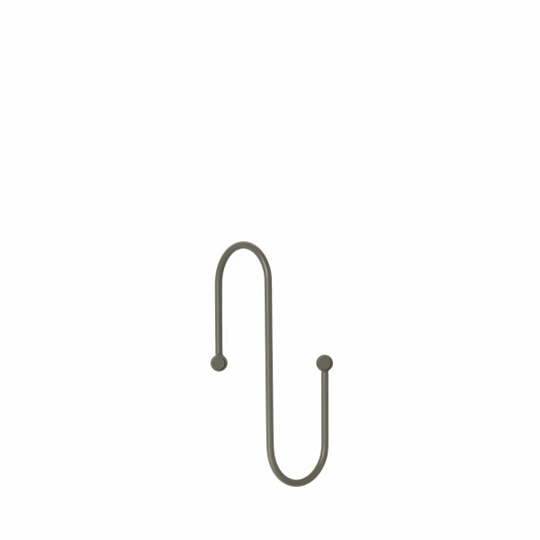 Eleganter Metallhaken zum Aufhängen von Gegenständen, perfekt für moderne Wohnungseinrichtung oder Organisation.