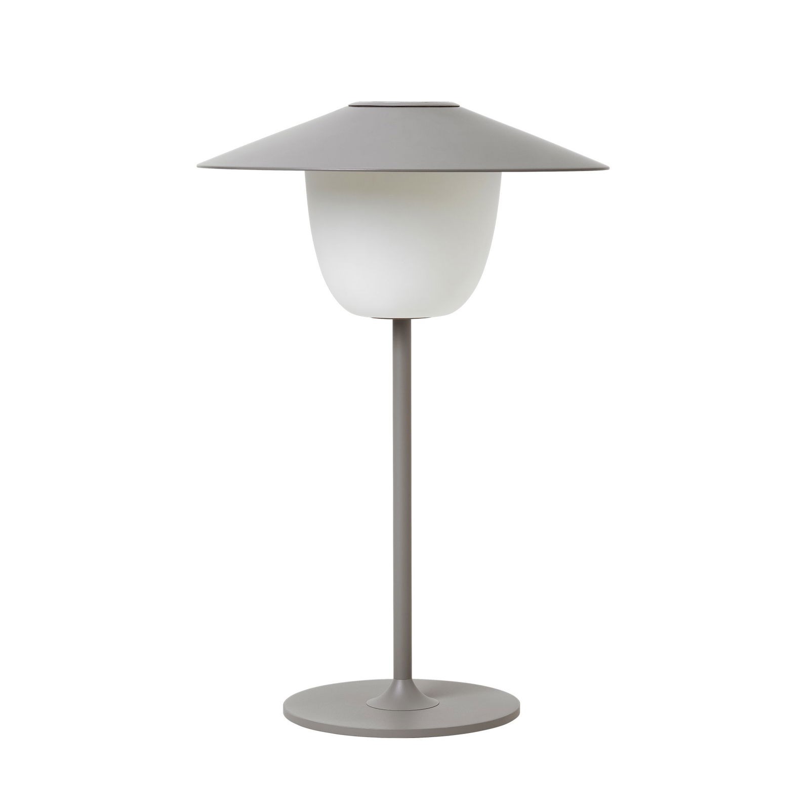 Moderne Tischlampe mit einem eleganten Design und einem sanften, leuchtenden Schirm.