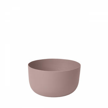 Minimalist pink bowl on a plain background, perfect for modern home décor.