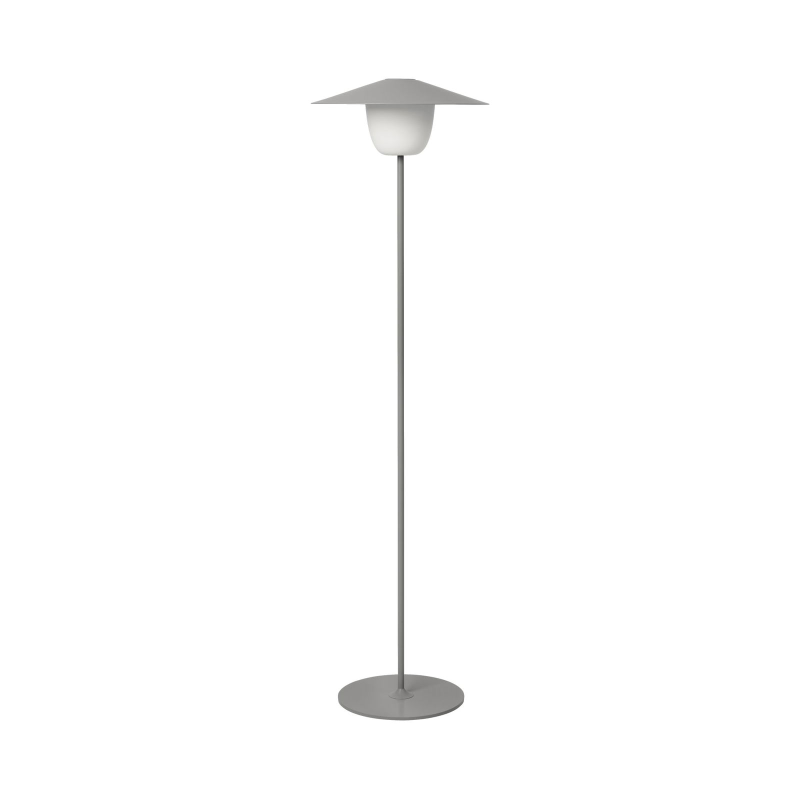 Modern floor lamp with a sleek design and a wide shade, perfect for enhancing living spaces.