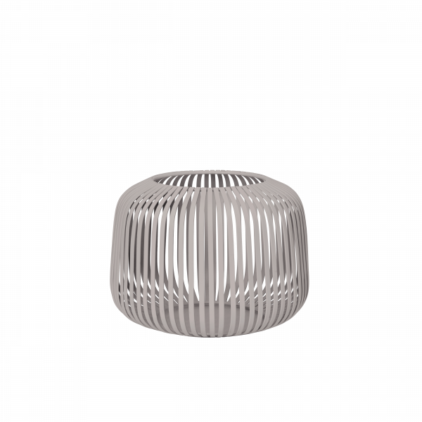 Moderne dekorative Körbe in einem minimalistischen Design mit einem beigen Finish.