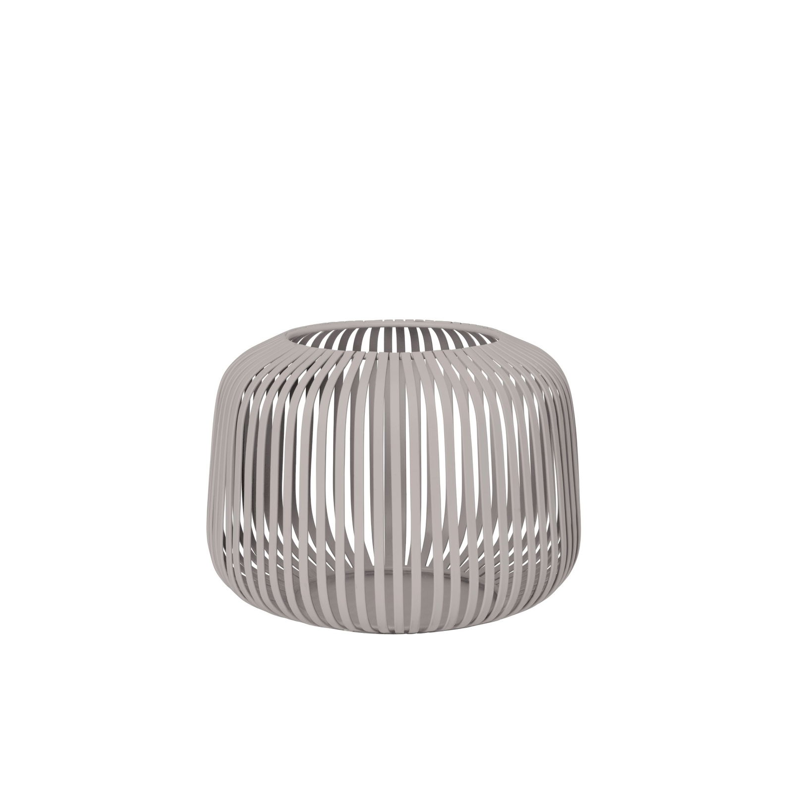 Moderne dekorative Körbe in einem minimalistischen Design mit einem beigen Finish.