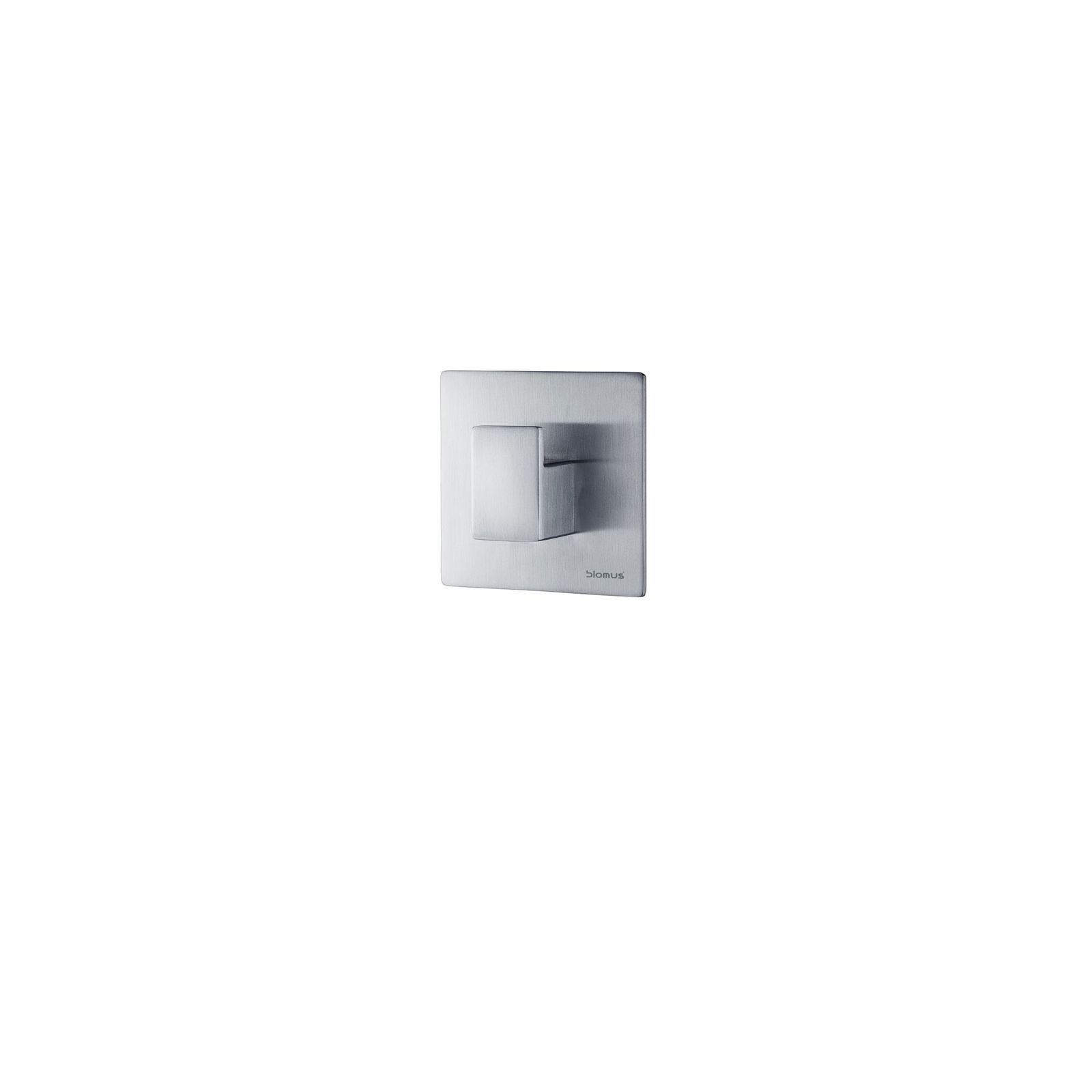 Sleek modern light switch with minimalist design and silver finish on a black background.