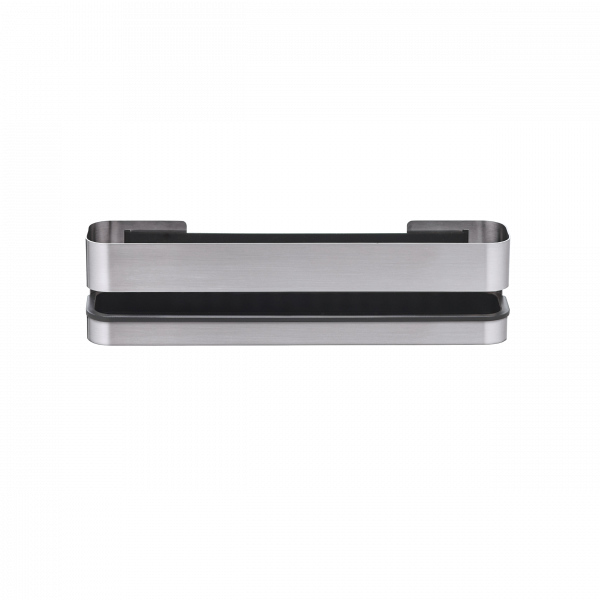 Eleganter moderner Schreibtischorganizer aus Edelstahl mit minimalistischem Design.