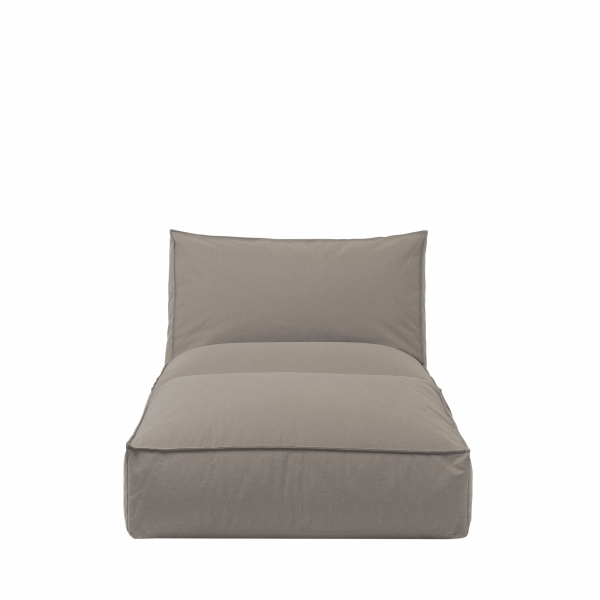 Modern gray bean bag chair, perfect for casual lounging and stylish decor.