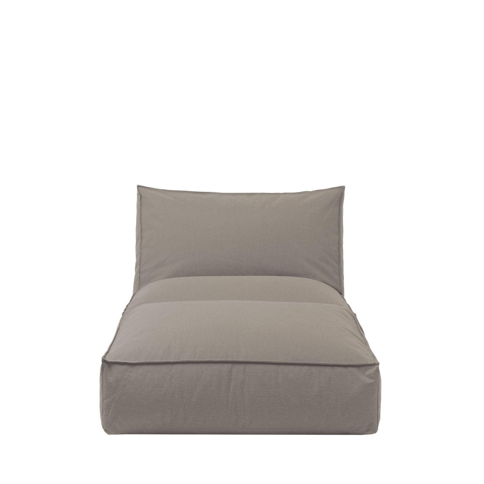 Modern gray bean bag chair, perfect for casual lounging and stylish decor.