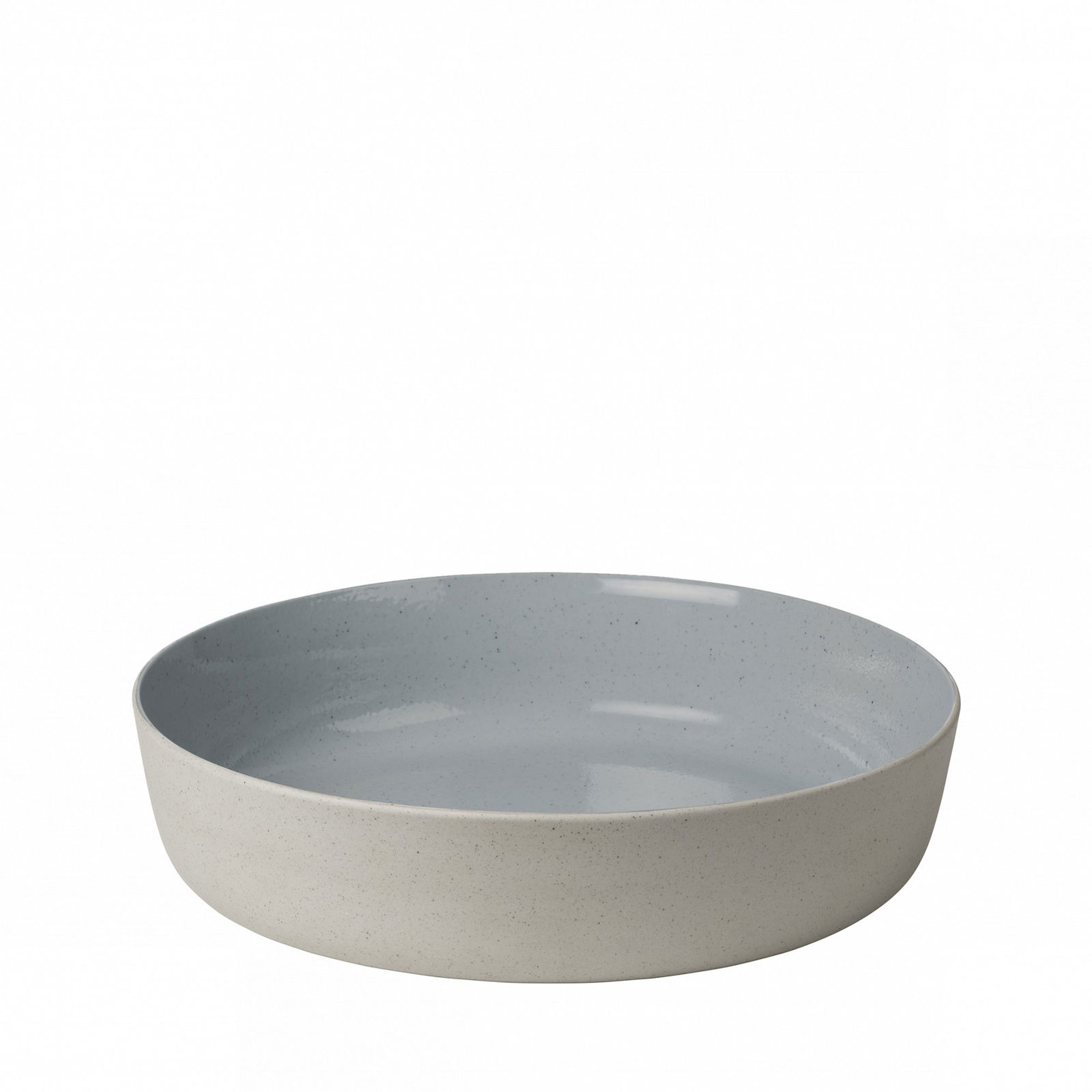 Stylish ceramic bowl with a light gray finish and smooth interior design.