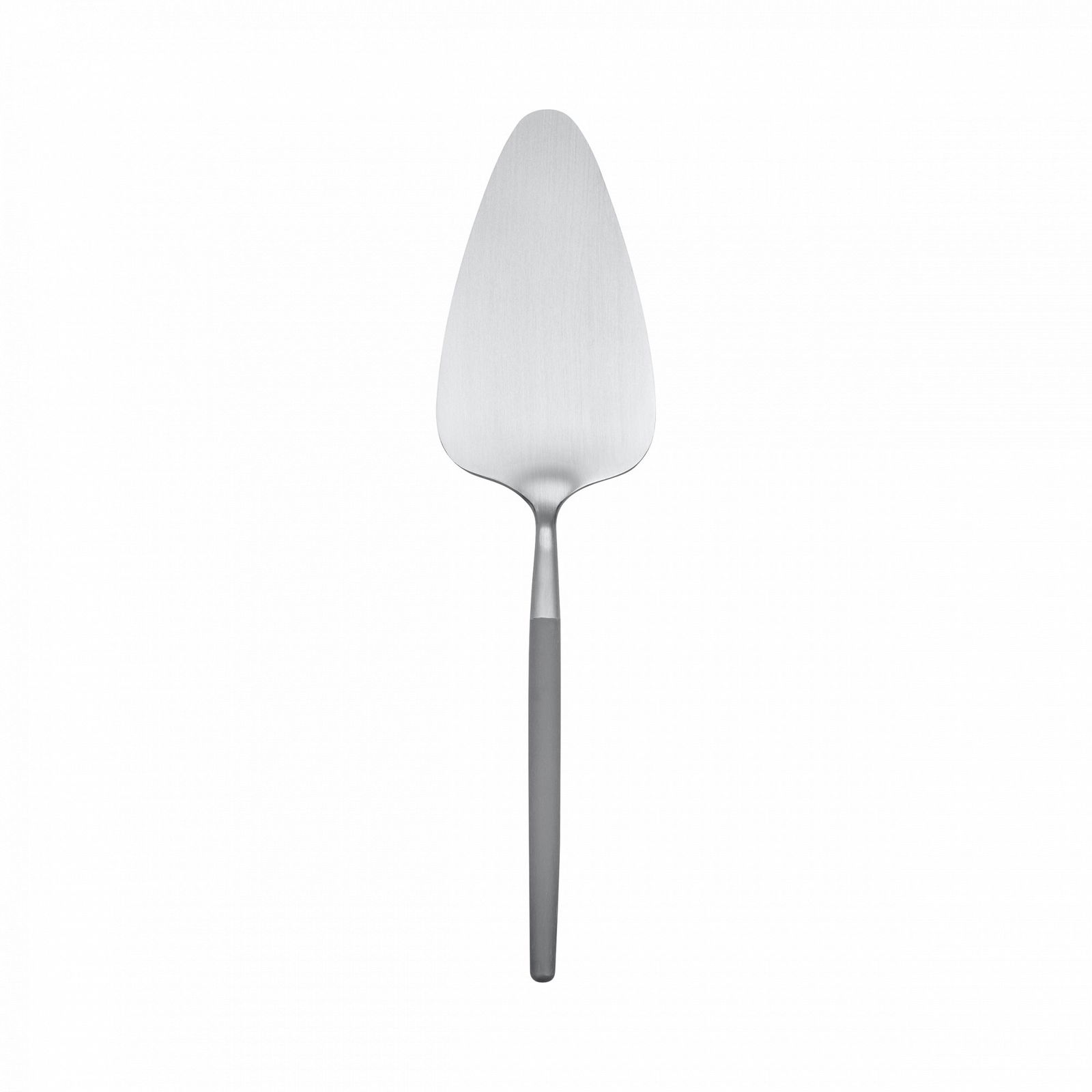 Edelstahl Kuchenschneider mit einem schlanken, modernen Design.