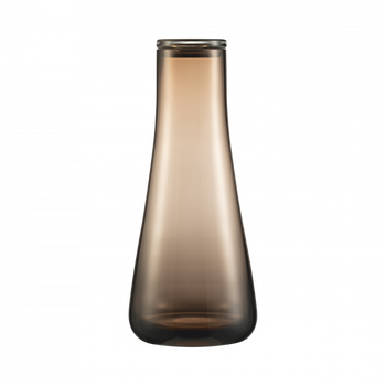 Elegant glass vase with a gradient brown tint, perfect for home décor and floral arrangements.