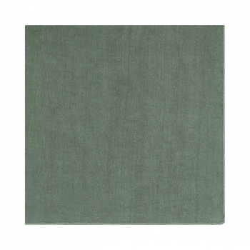 Soft green linen fabric with a subtle texture, perfect for home decor projects.