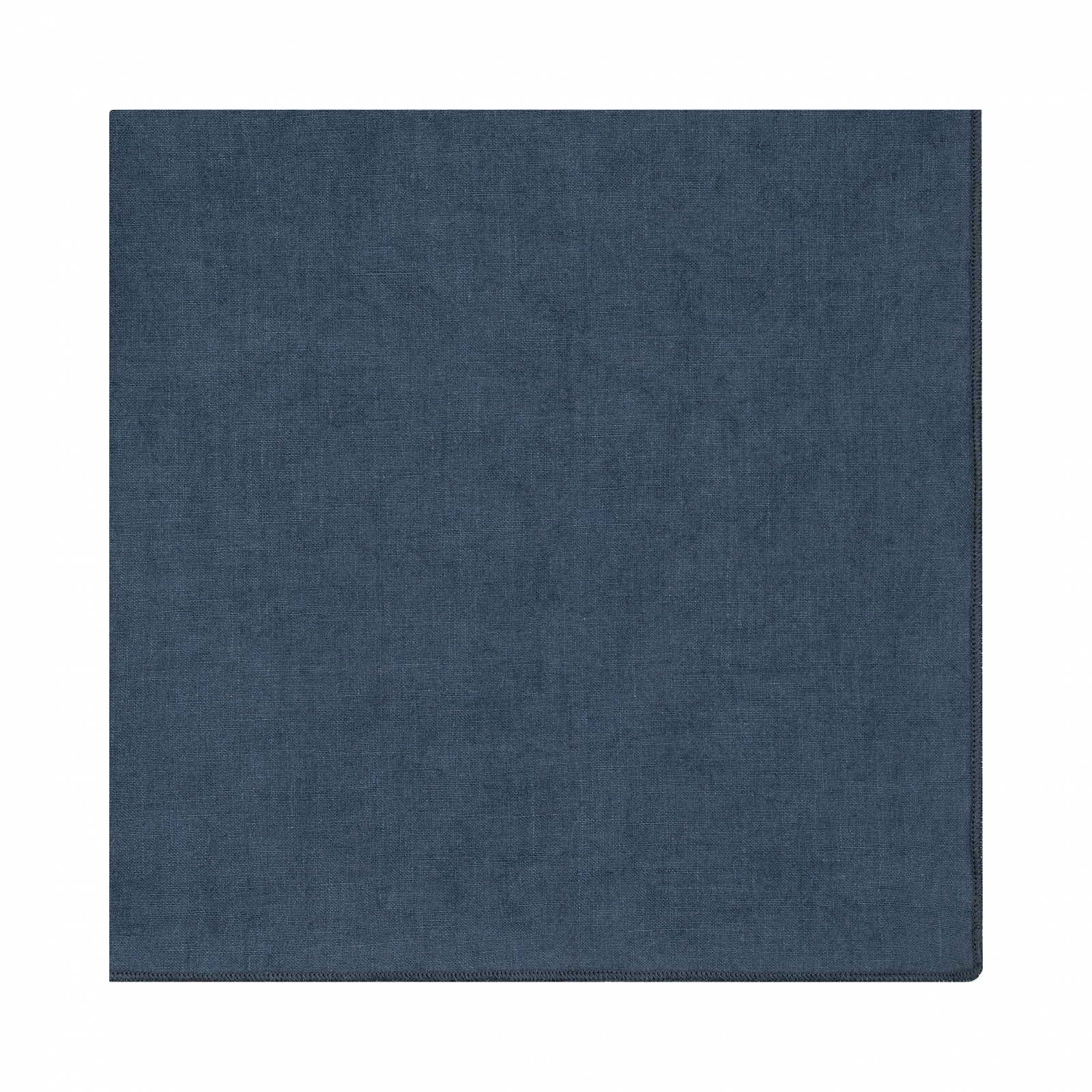 Deep blue fabric square with a smooth, textured surface for versatile use.