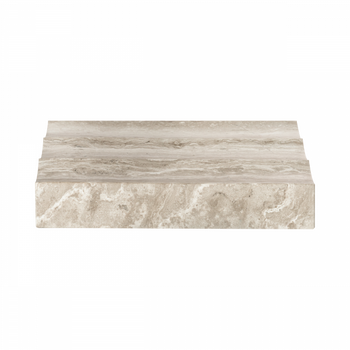Elegant light gray marble slab with subtle veining for countertops and flooring design.