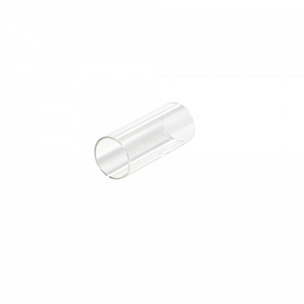 Clear glass tube for laboratory use, ideal for experiments and sample storage.