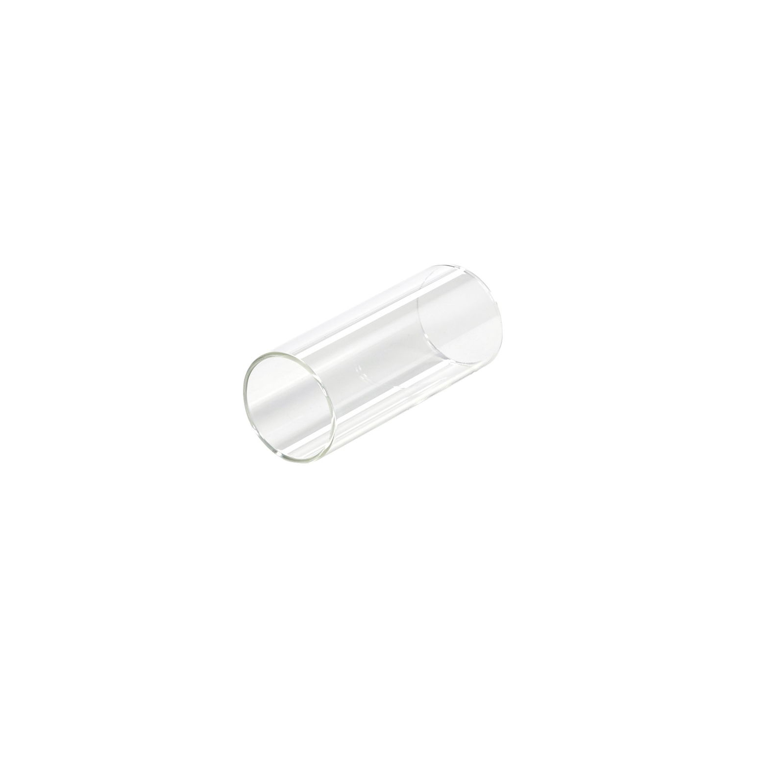 Clear glass tube for laboratory use, ideal for experiments and sample storage.