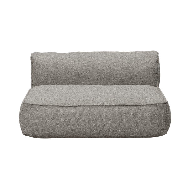 Stylish gray lounge chair with a modern design and comfortable cushioning.