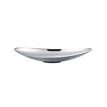 Elegante moderne silberne Schüssel mit minimalistischem Design für stilvolle Wohnkultur.