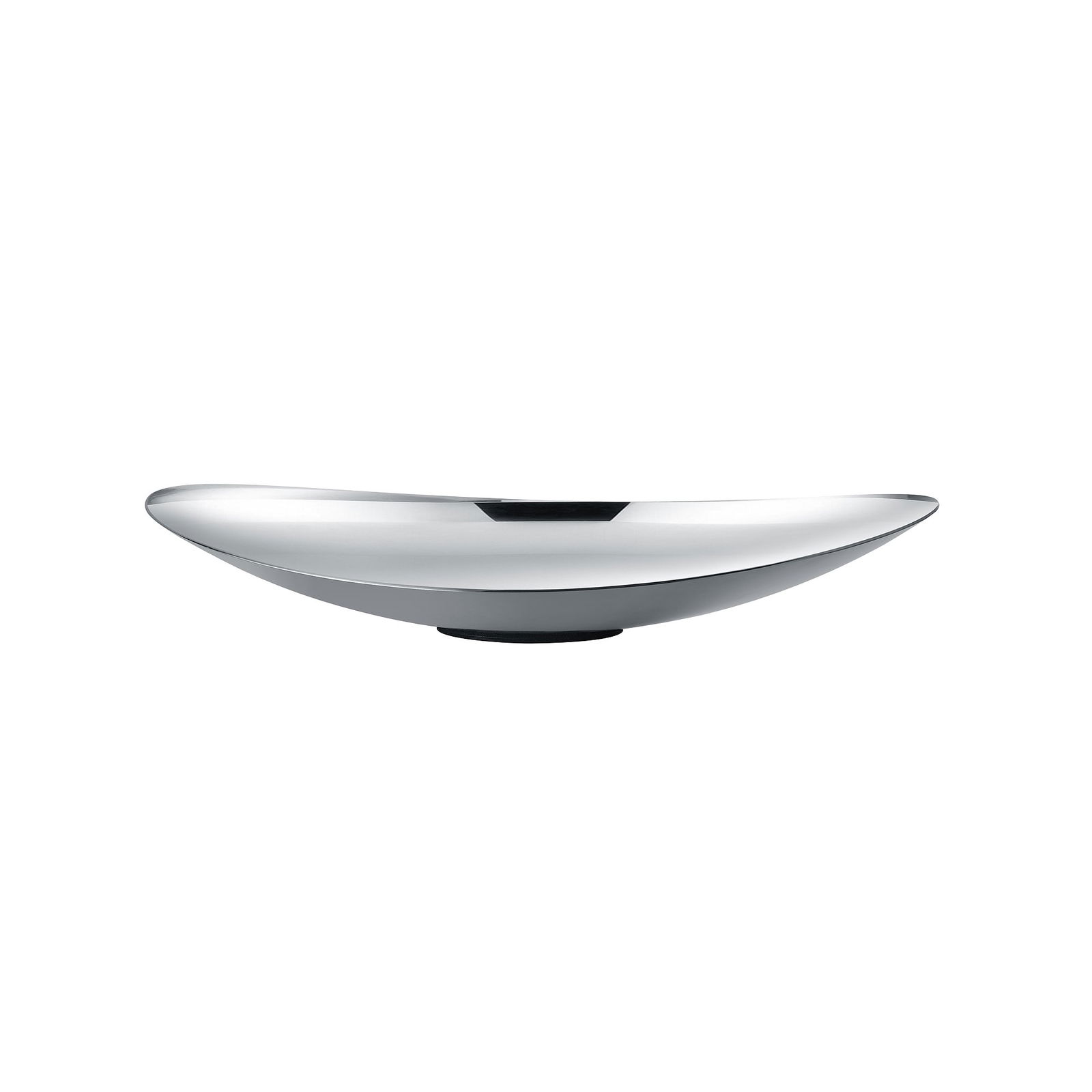 Elegante moderne silberne Schüssel mit minimalistischem Design für stilvolle Wohnkultur.