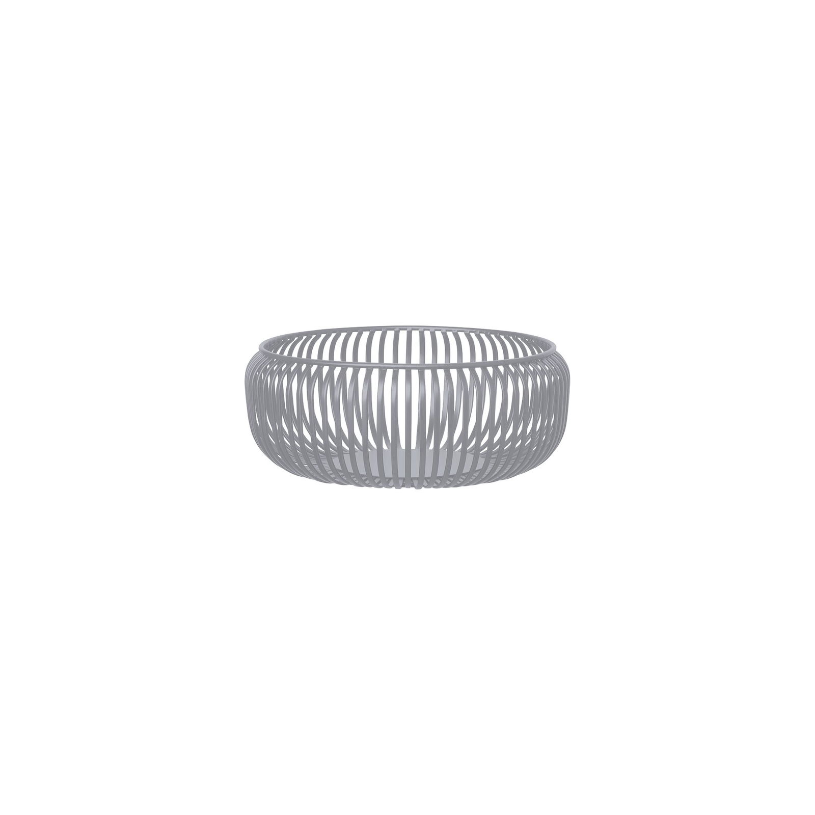 Modern gray decorative bowl with an open, airy design, perfect for home decor.