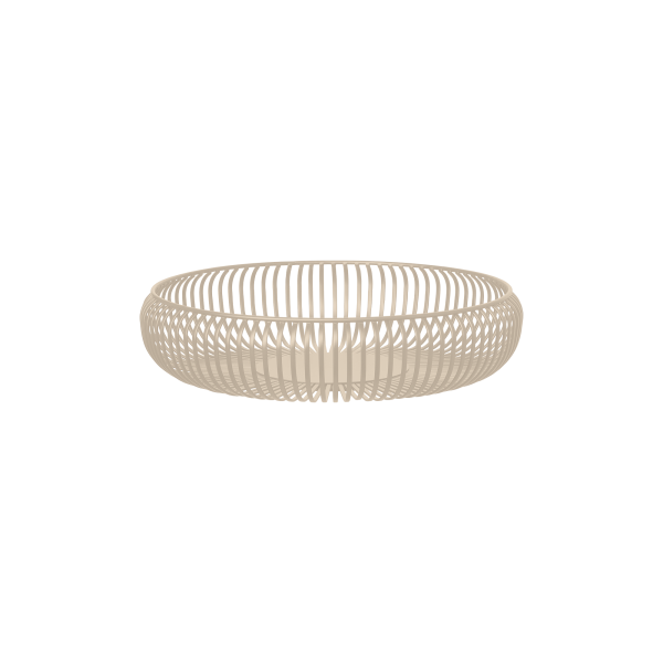 Elegante moderne Drahtschüssel im minimalistischen Design, perfekt für die Wohnungseinrichtung.