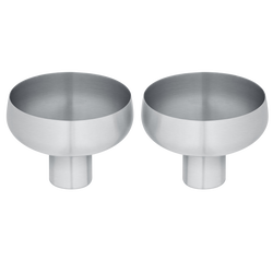 Elegant stainless steel bowls for modern kitchen and dining use.