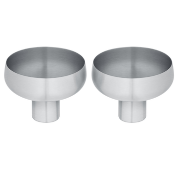 Elegant stainless steel bowls for modern kitchen and dining use.