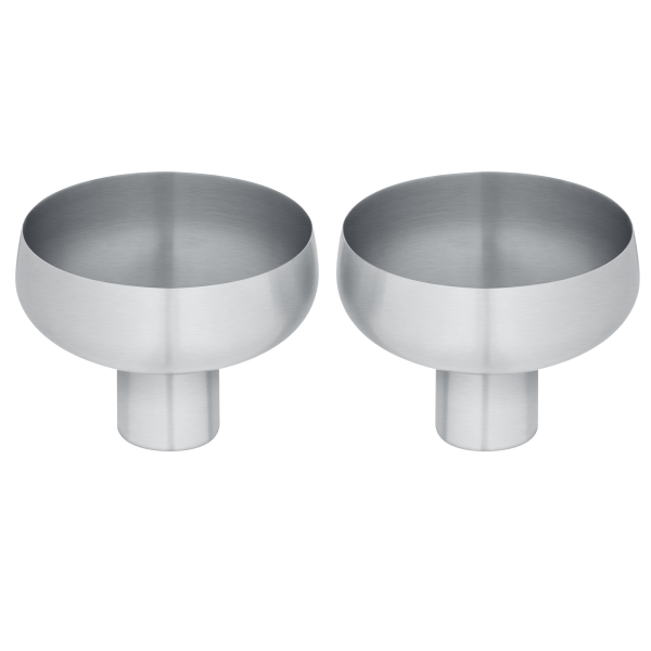 Elegant stainless steel bowls for modern kitchen and dining use.