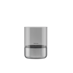 Modern Blomus glass and stainless steel candle holder for stylish home decor.