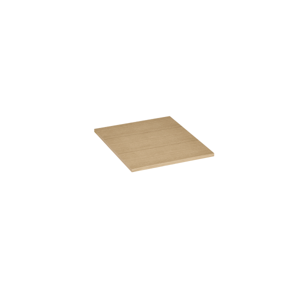 Lichtes quadratisches Holzbrett auf schwarzem Hintergrund, ideal für Designprojekte.