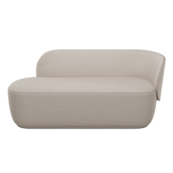 Moderner beiger Sofa mit einem schlanken Design und komfortabler Polsterung für stilvolle Innenräume.