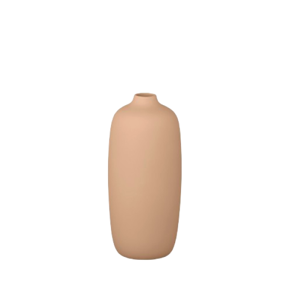Minimalist beige vase with a smooth finish, ideal for modern home decor.
