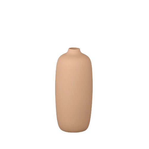 Minimalist beige vase with a smooth finish, ideal for modern home decor.