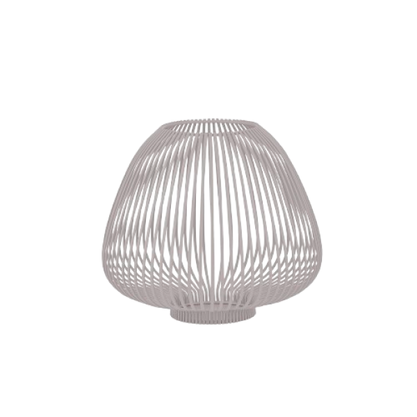 Stilvolle moderne Lampe mit einem einzigartigen Drahtgitterdesign für zeitgemäße Dekoration.
