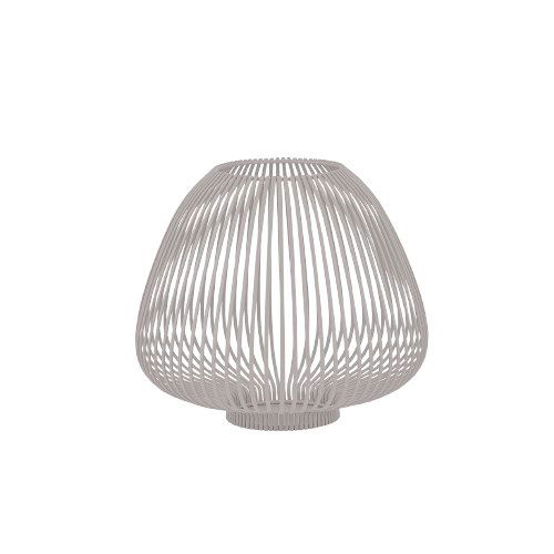 Stilvolle moderne Lampe mit einem einzigartigen Drahtgitterdesign für zeitgemäße Dekoration.