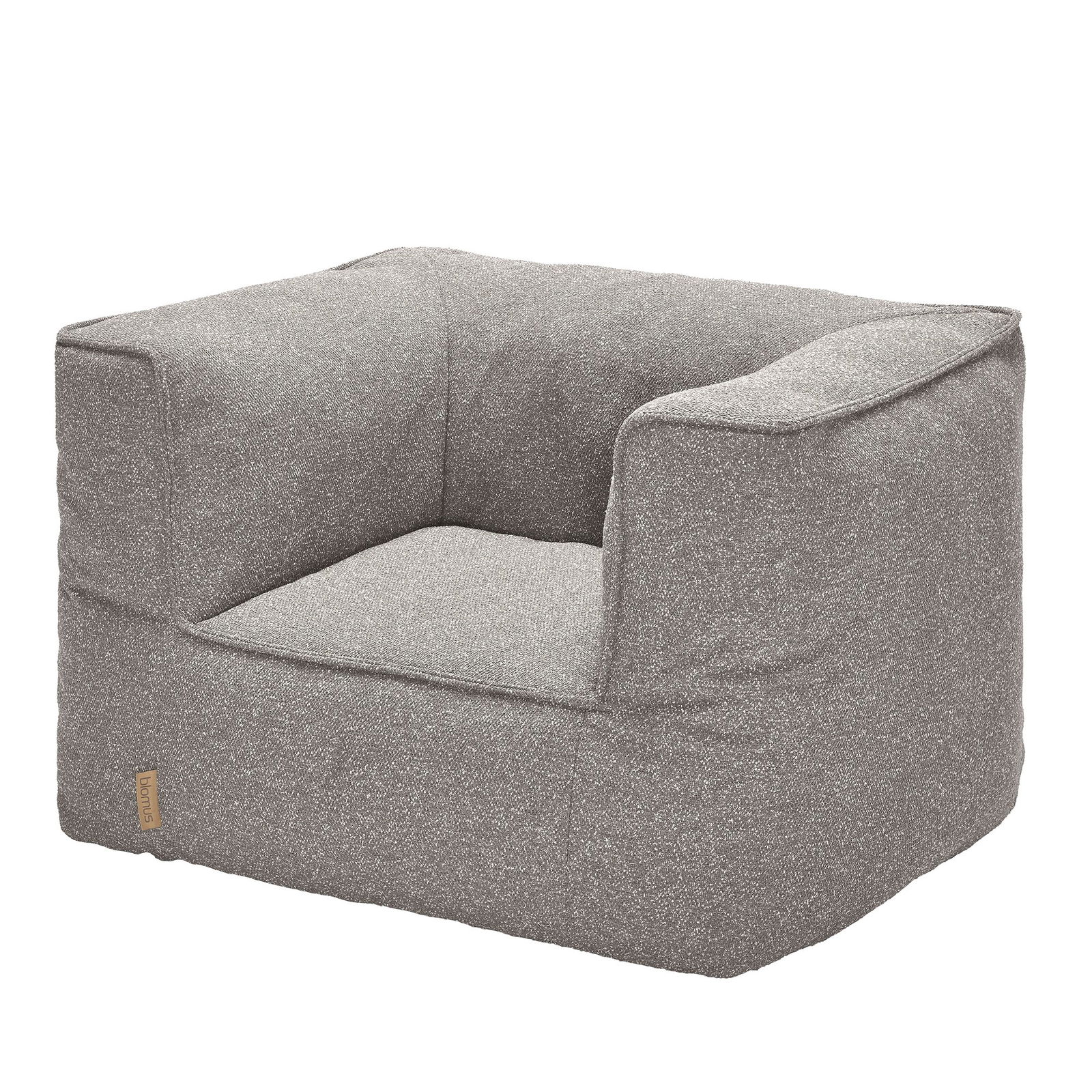 Gemütlicher grauer Stoff-Sessel mit modernem Design für bequeme Sitzgelegenheit.