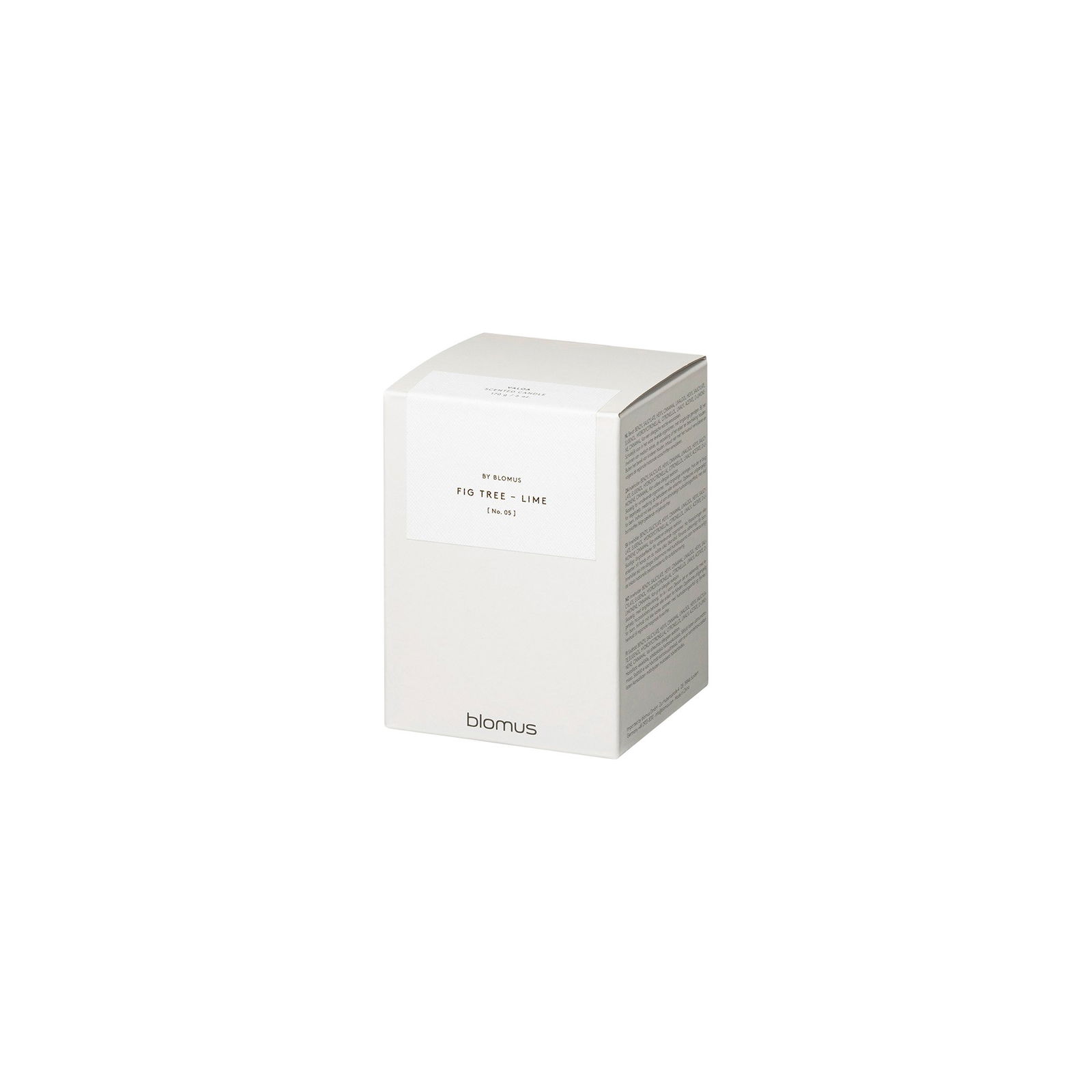 Blomus Fig Tree Line candle packaging in a stylish, minimalist design.