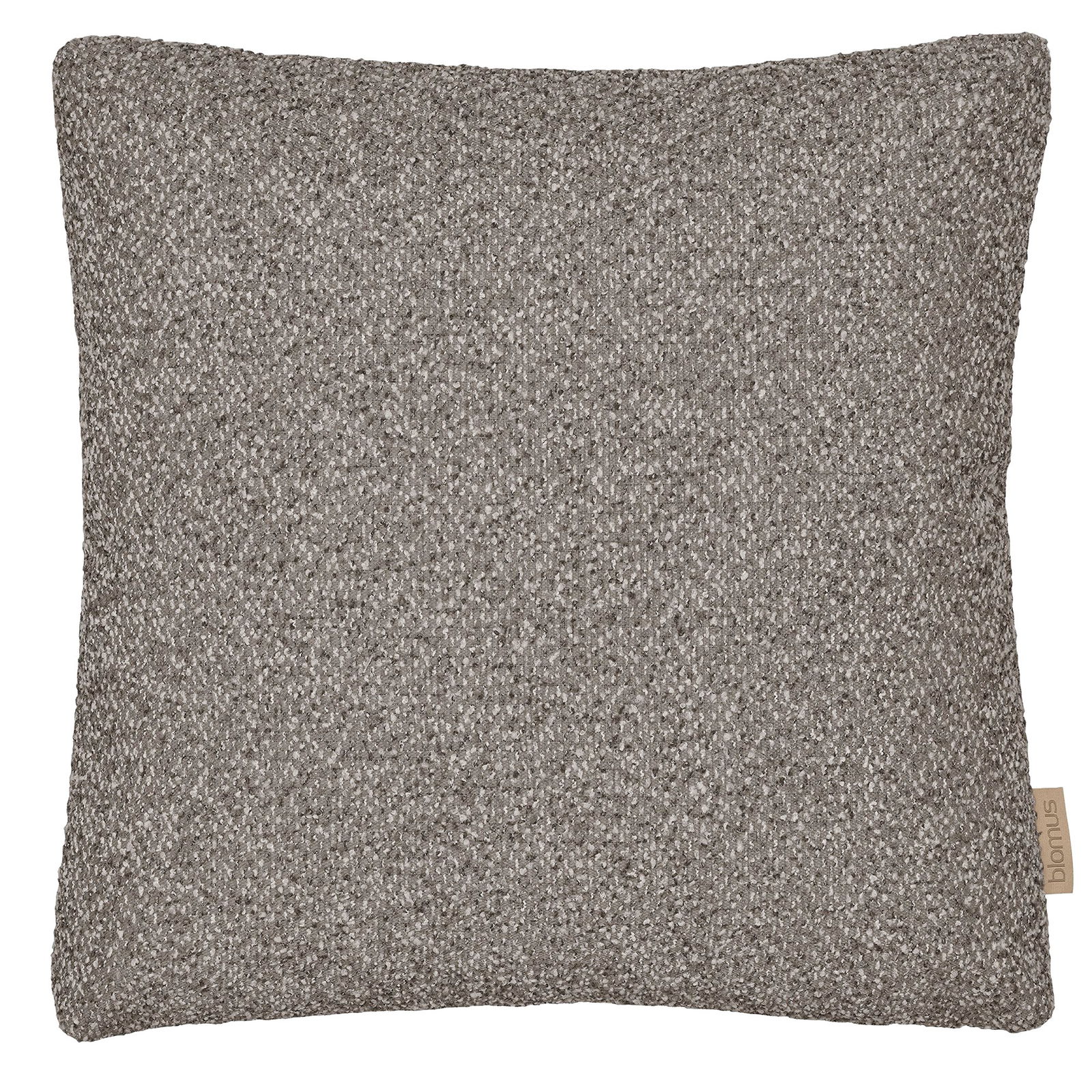 Cozy textured grey decorative pillow for modern home decor accents.