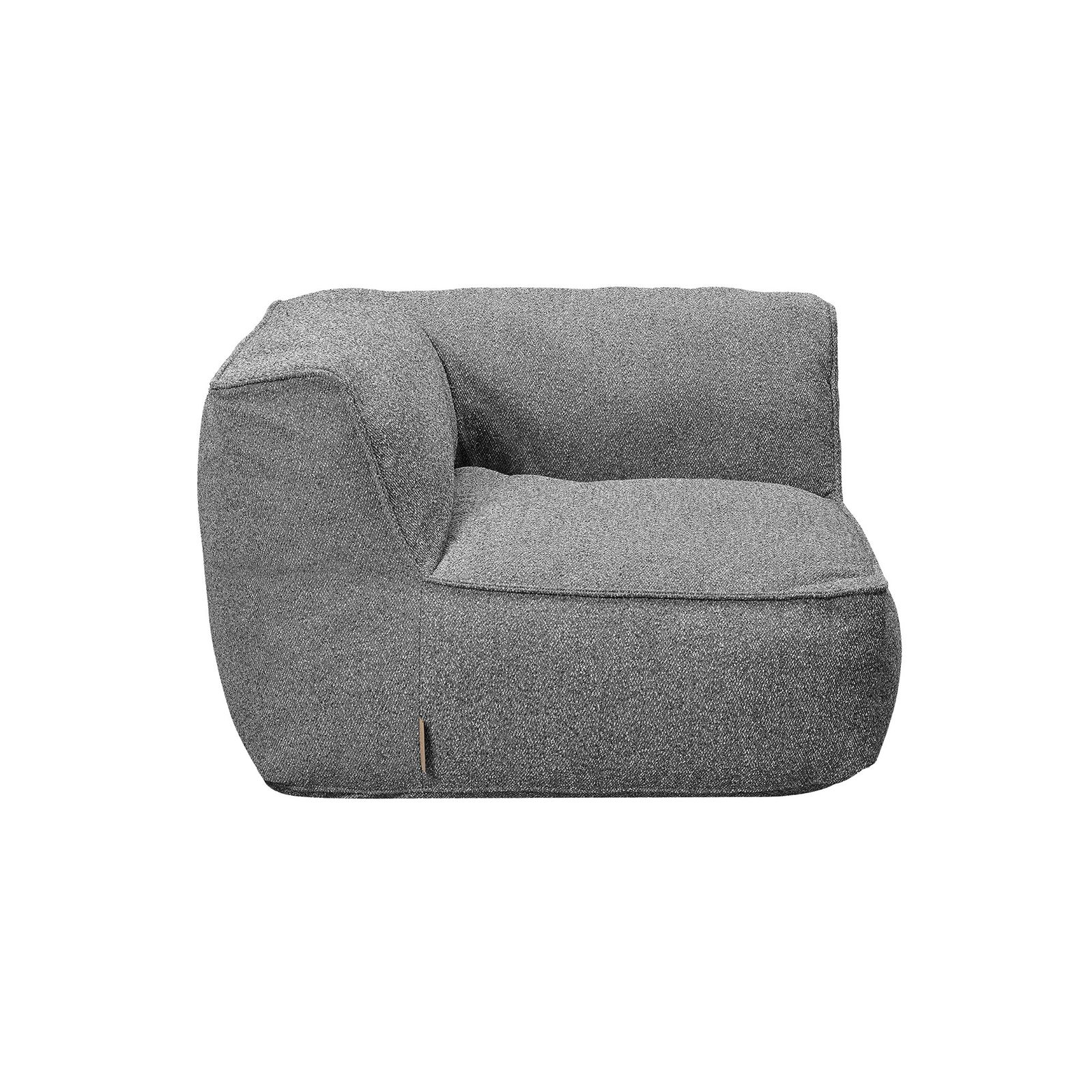 Comfortable gray bean bag chair for modern home and office decor.