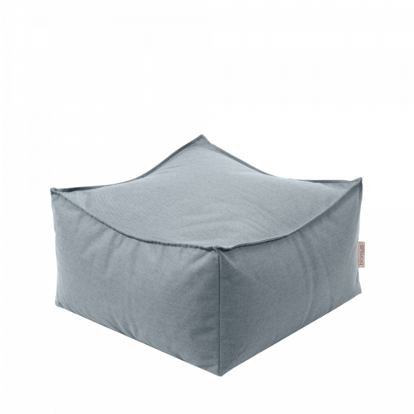 Cozy gray bean bag chair with a modern design for comfortable lounging.