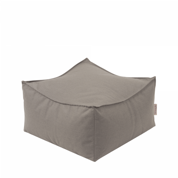 Stylish gray bean bag cushion for comfortable lounging and versatile home decor.