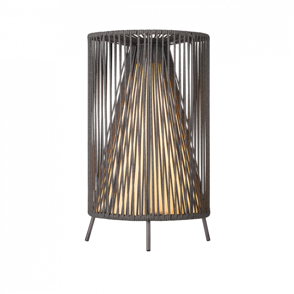 Stylische moderne Lampe mit einem einzigartigen Design und warmem Lichteffekt.