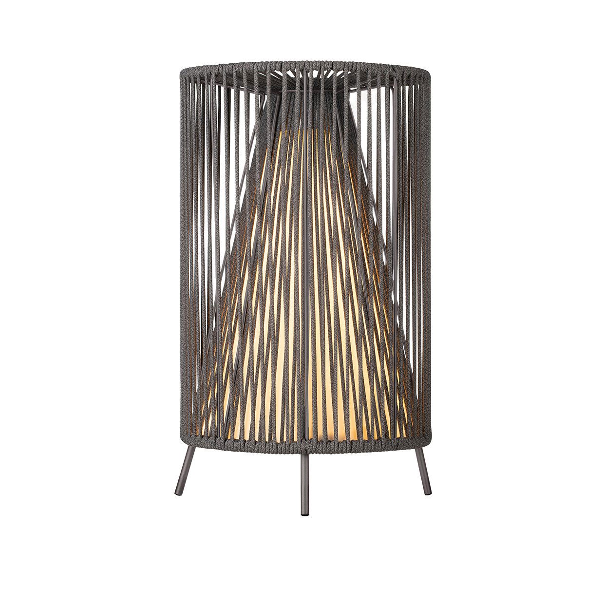Stylische moderne Lampe mit einem einzigartigen Design und warmem Lichteffekt.