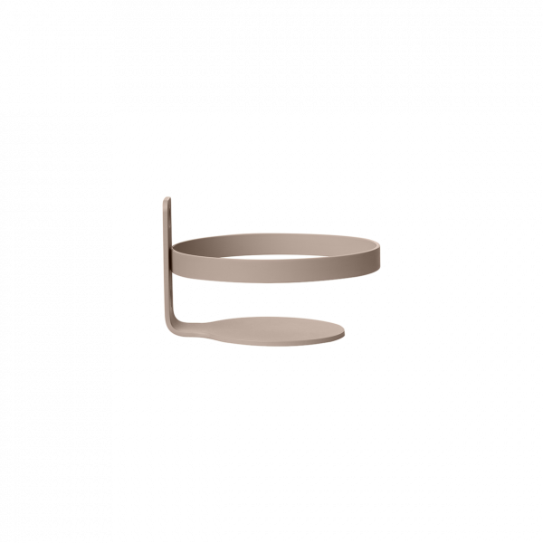 Minimalist beige wall-mounted shelf for modern home decor storage solutions.