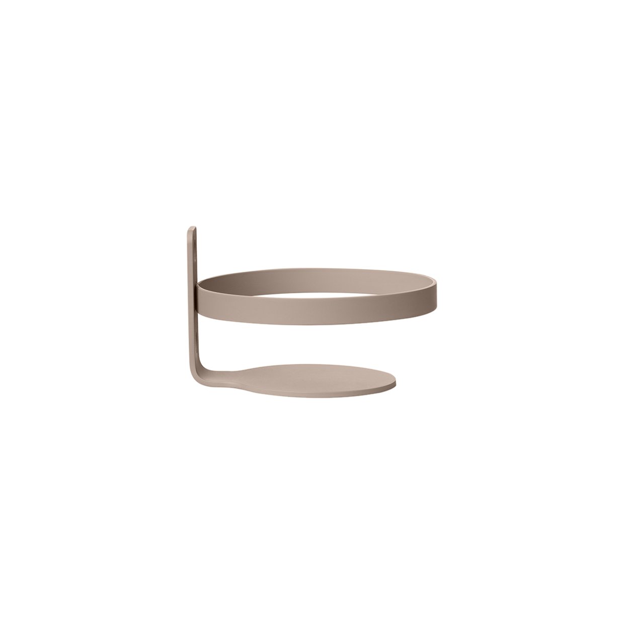 Minimalist beige wall-mounted shelf for modern home decor storage solutions.