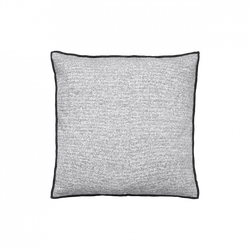 Stylish gray textured pillow for modern home decor and comfort.
