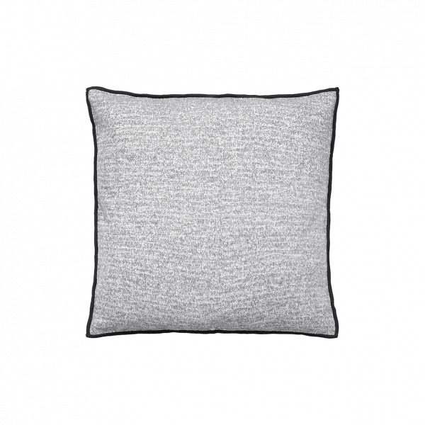 Stylish gray textured pillow for modern home decor and comfort.