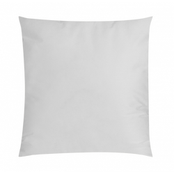 White decorative pillow on a plain background for home decor styling.