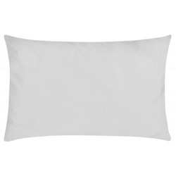 White decorative pillow on a soft, neutral background for stylish home decor.